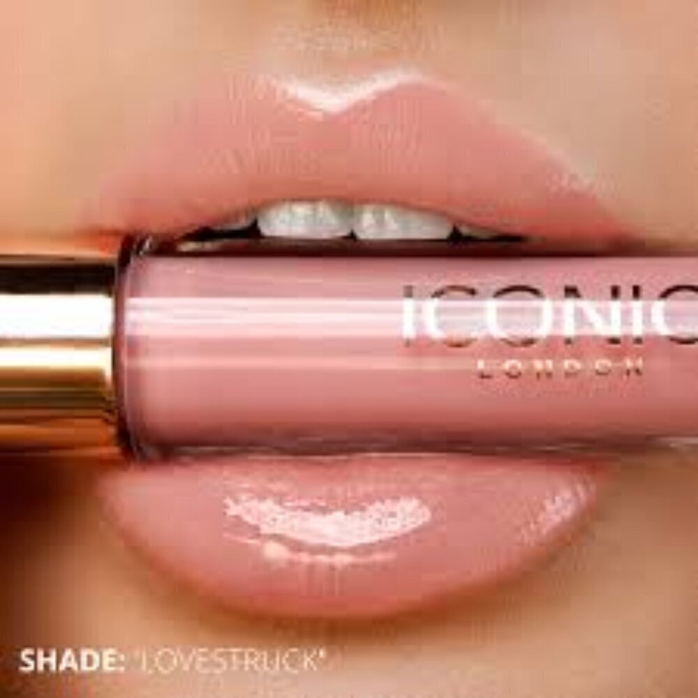 NWT ICONIC LONDON Lip Plumping High-Shine Gloss “Nearly Nude”